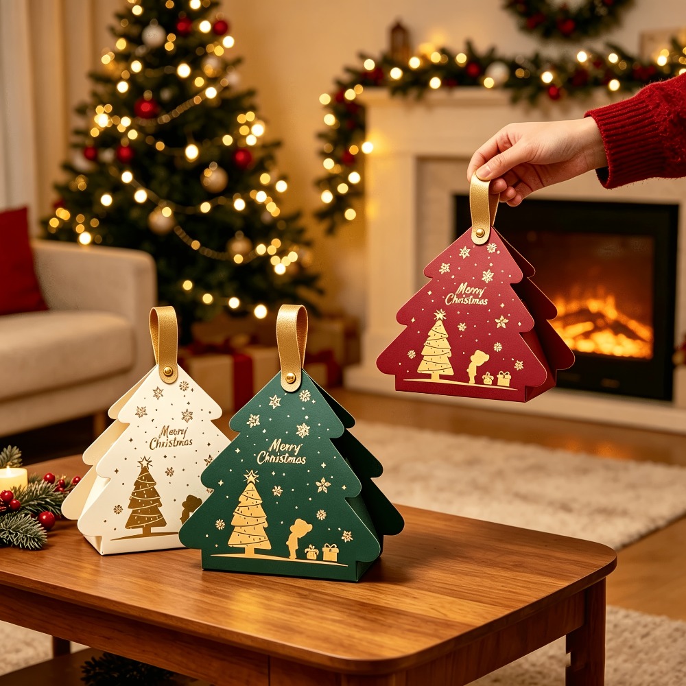 Laptops - 24Pcs Christmas Tree‑Shaped Paper Gift Boxes