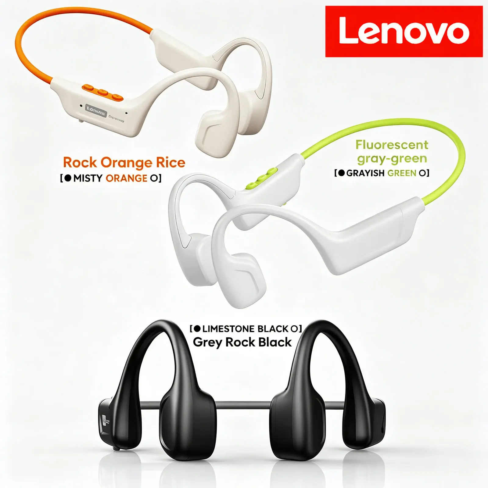 Lenovo S102 Earphones Bone Con - Bone Conduction Running Headphones review and price