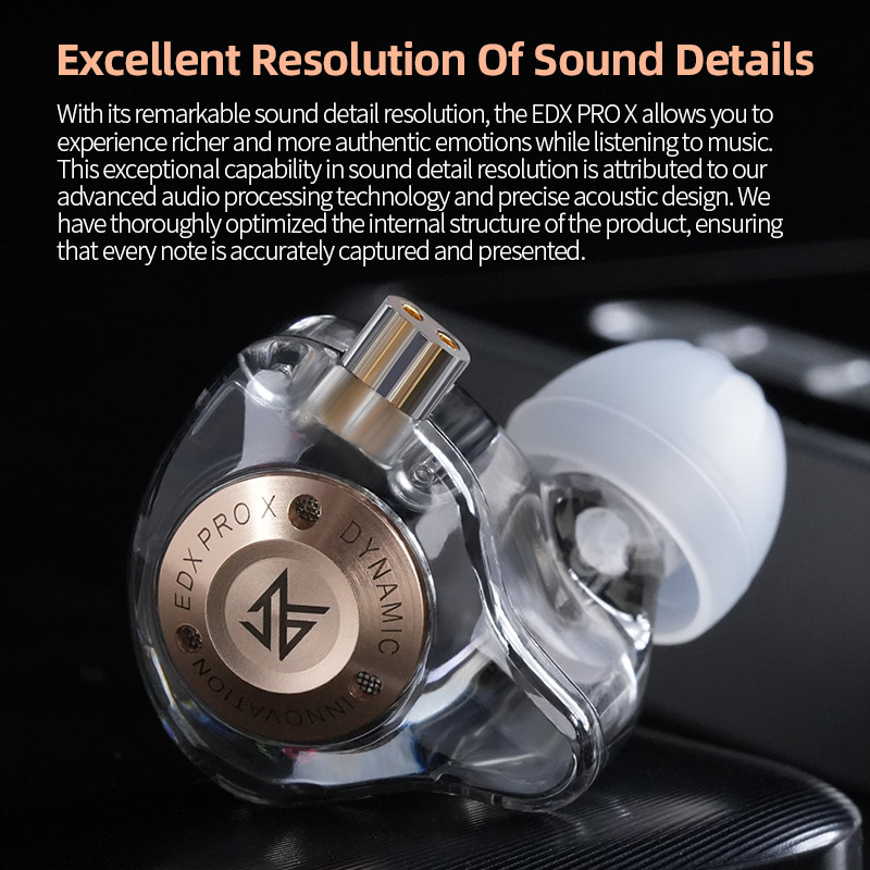 KZ EDX Pro X dynamic driving h - In Ear Monitors For Singers review and price
