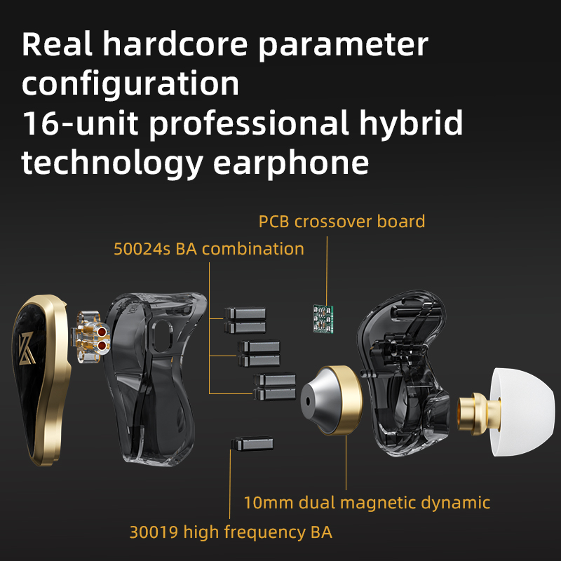 KZ ZAS Metal Wired Earphone 16 - Planar Magnetic Iem Earphones review and price