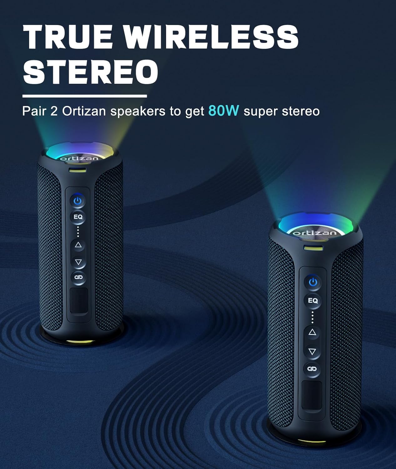 Ortizan Bluetooth Speakers 40W - Portable Bluetooth Speaker Waterproof Ipx7 review and price