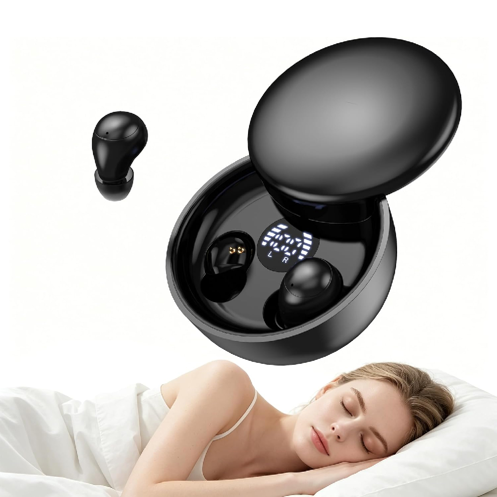 Mini Invisible Earbuds Sleep H - Sleep Mask Headphones Bluetooth review and price