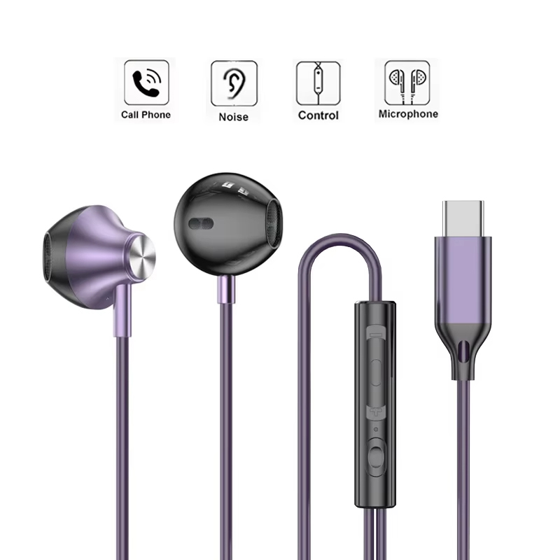 In-Ear Wired Headphone HiFi Mu - Type C Wired Earphones With Mic review and price