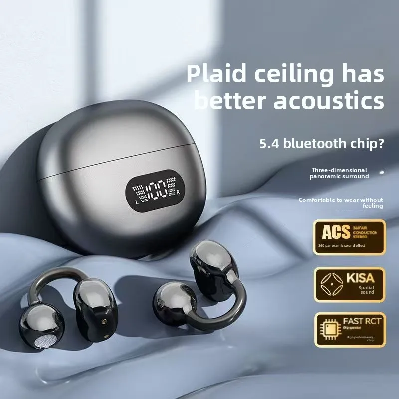 Bluetooth Earphones Clip-On Bo - Bone Conduction Running Headphones review and price