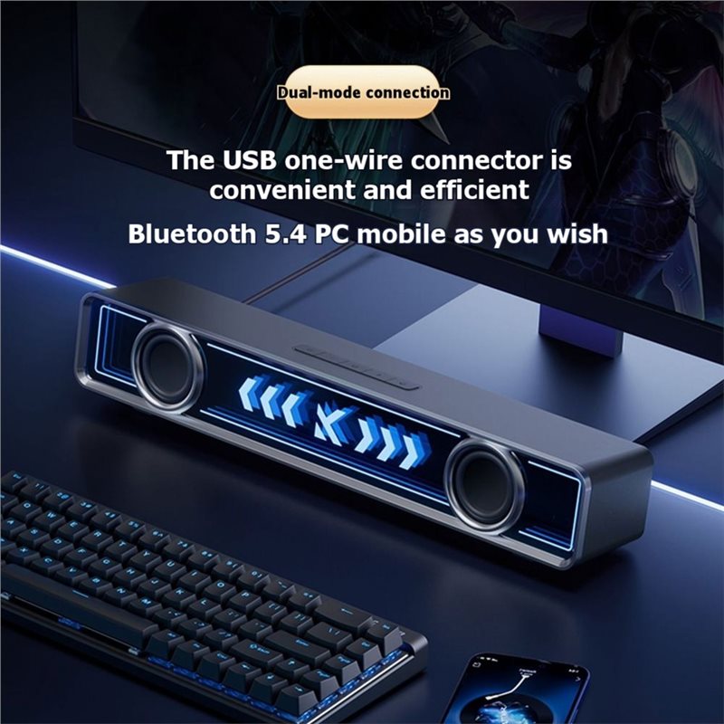 ABJF Desktop Computer Speaker  - Rgb Computer Soundbar For Pc review and price