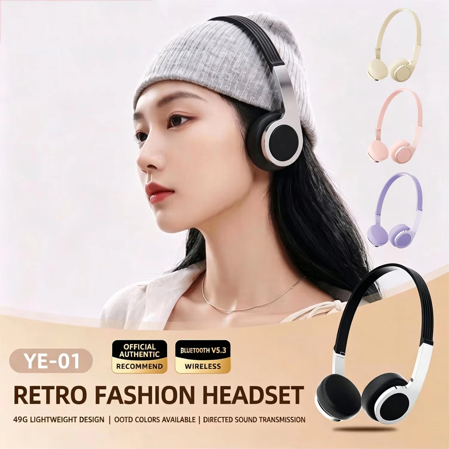 New Retro Compact Over-Ear Blu - Anc Wireless Over Ear Headphones review and price